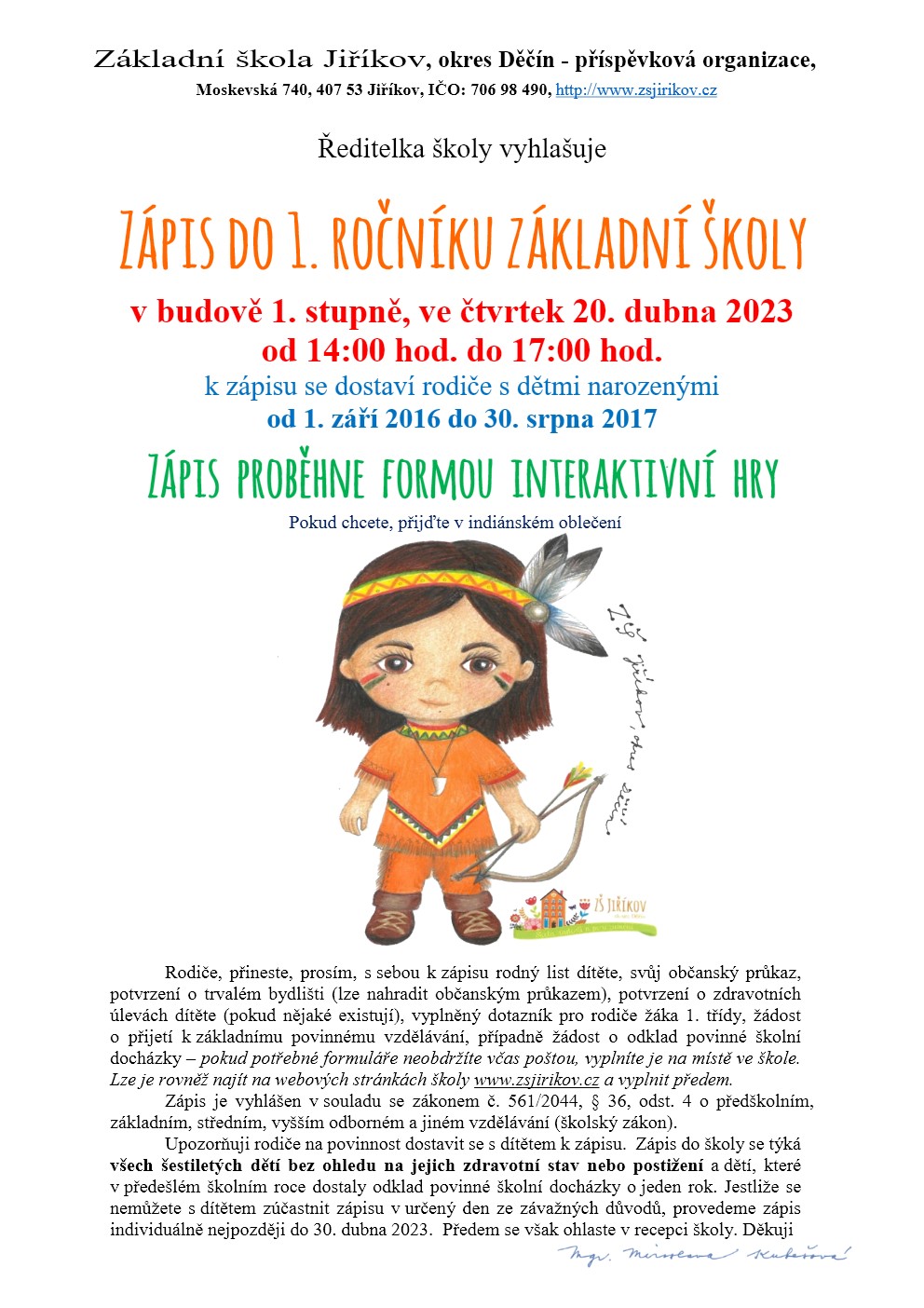 Zápis do základní školy