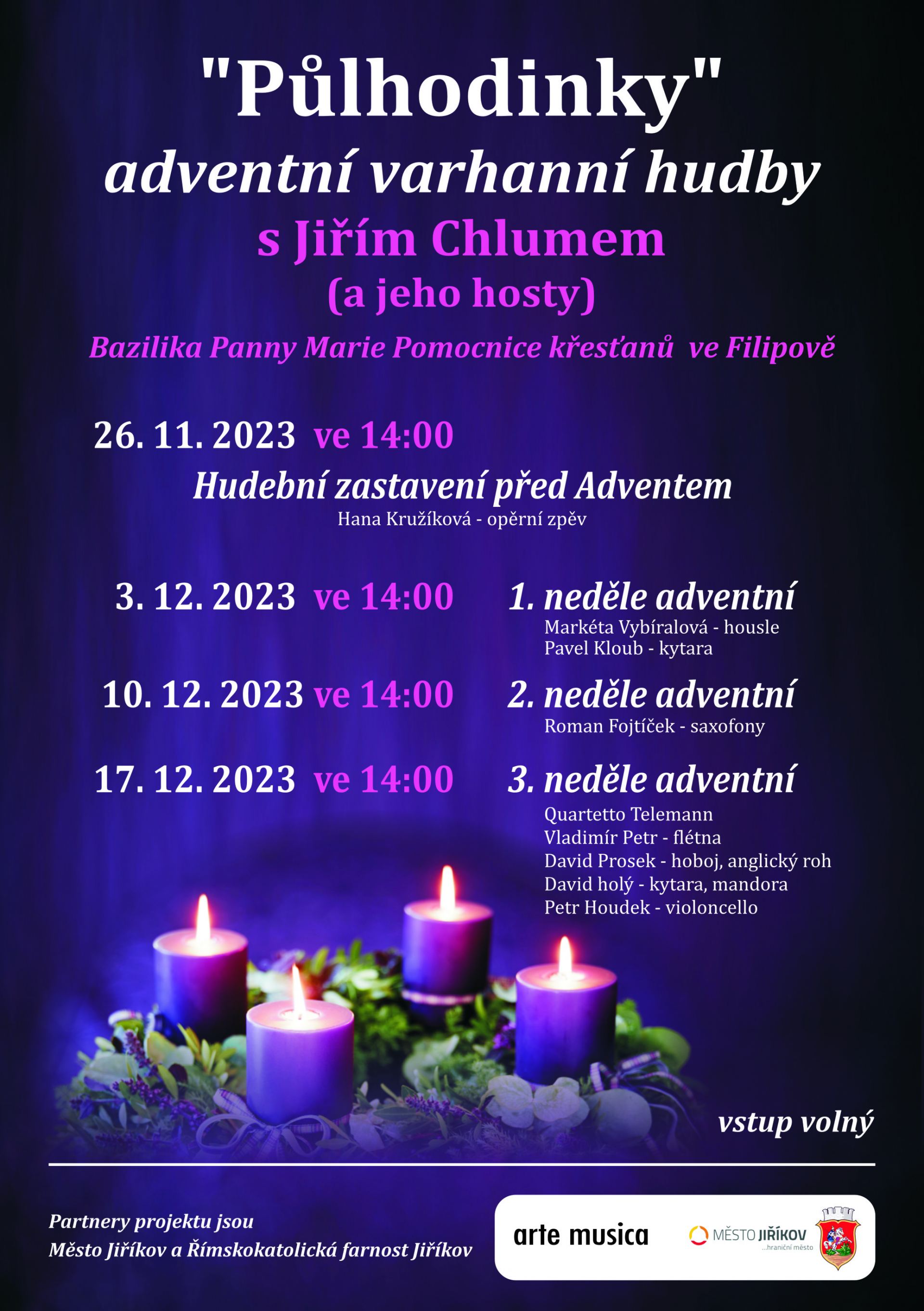 "Půlhodinky" adventní varhanní hudby