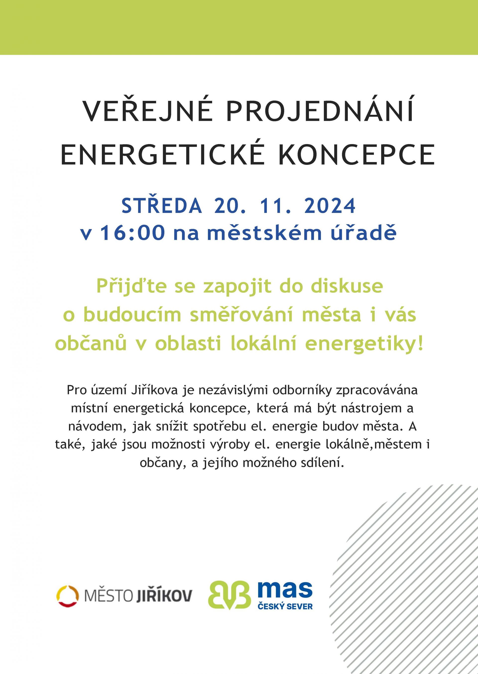 Veřejné projednání energetické kopcepce