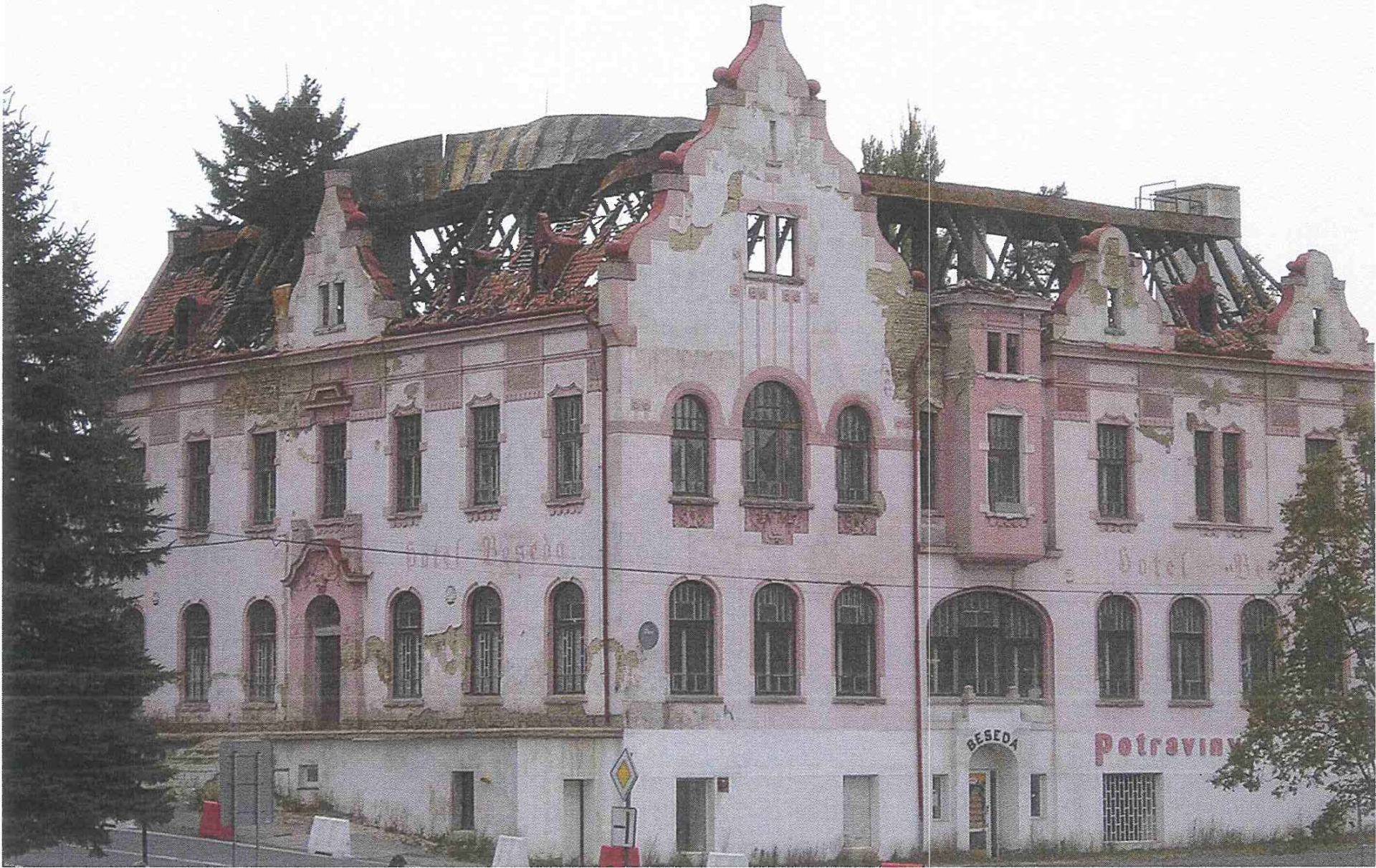 Demolice objektu ubytovacího zařízení č.p. 1 – hotel Beseda